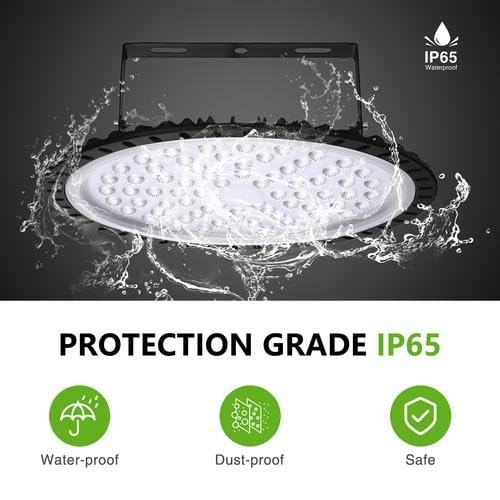 300W UFO LED High Bay Light 30000 LM with US Plug 53 Cm Cable 6000K Commercial Warehouse Shop — view 3