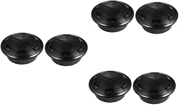 HOMSFOU 6 Pcs Rv Ônibus Saída De Ar Condicionado Saída De Ar Para Ônibus Carro Telhado Defletor De Ventilação De Ar Redondo Ar Condicionado Ventilação Ônibus Saída Ac Defletor De Ar