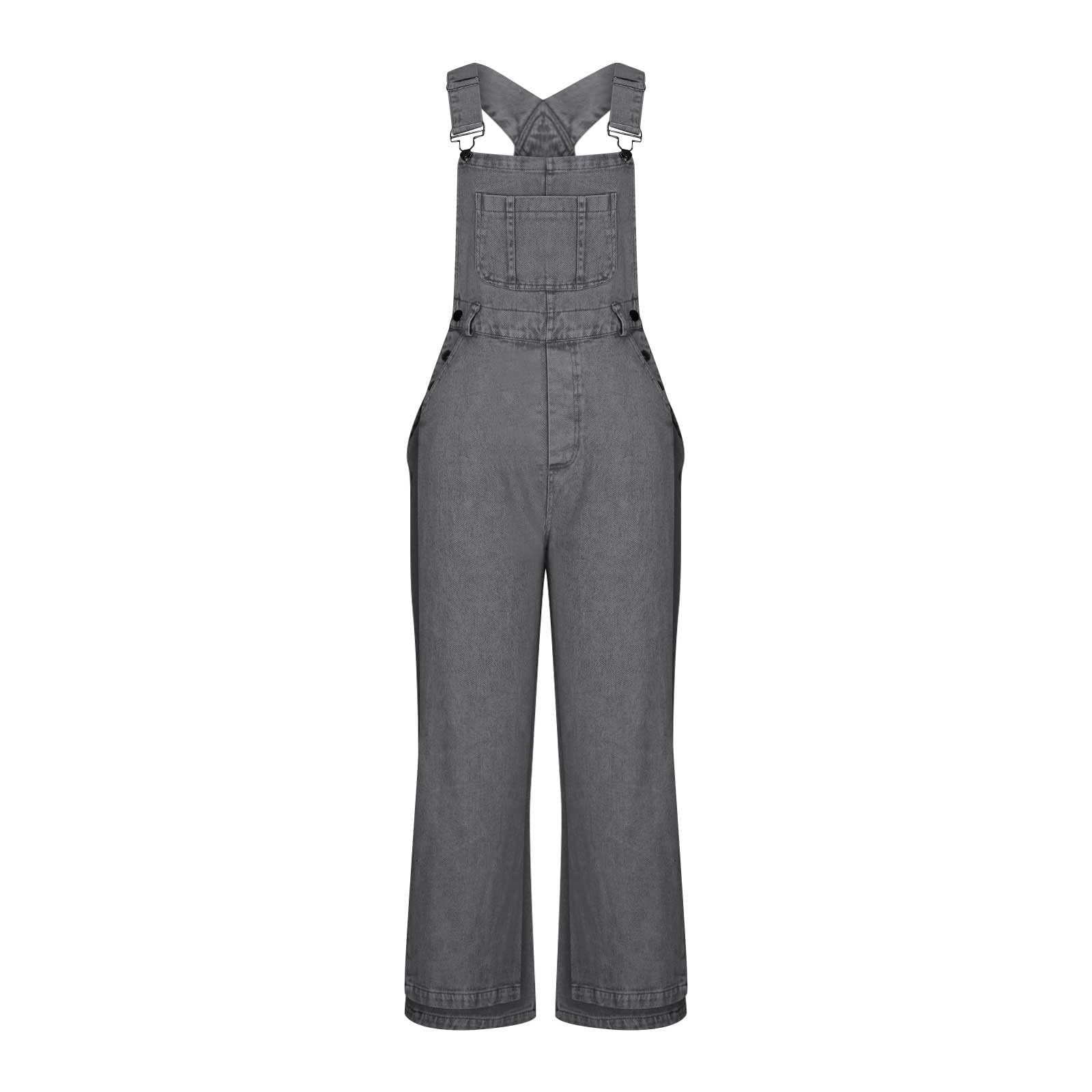 Mono Mujer Elegante Tezano Trabajo Peto Hippie Deportivo Macacao Informal Overol Largo Casual Vaquero para Ancho Baggy Tallas Grandes Anchos