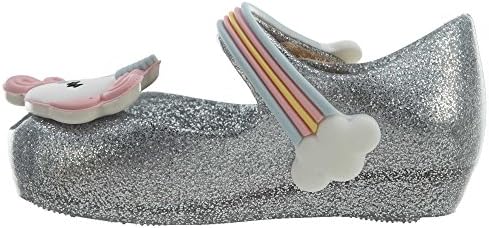 mini melissa Girl's Mini Ultragirl Unicorn (Toddler/Little Kid) Silver Glitz 7 Toddler M | Image 3