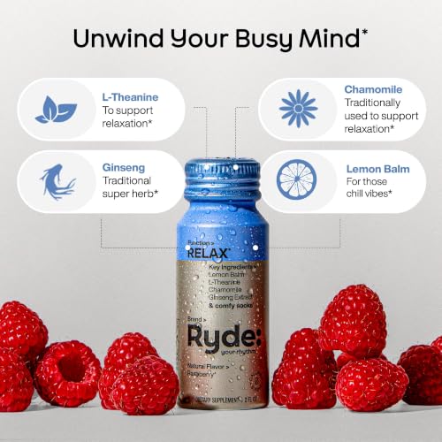 Image of RYDE Variety Shots, Tropical, Orange, Raspberry & Blackberry Flavors, 24 Pack