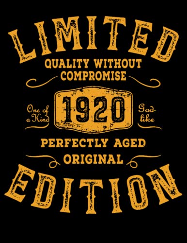 Colorıng Book - 101 Mandalas - Limited 1920 Year Birthday Edition Born Vintage Grunge: Funny Used Retro, Line Art Birthday A4 8,5x11 To Color