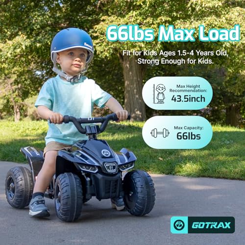 image for Gotrax RT1 Ride on Toys for Toddlers 1.5-4, Safe 12V Lead-acid Battery