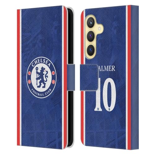 Étui Chelsea Cole Palmer Samsung S24 étui portefeuille cuir bleu