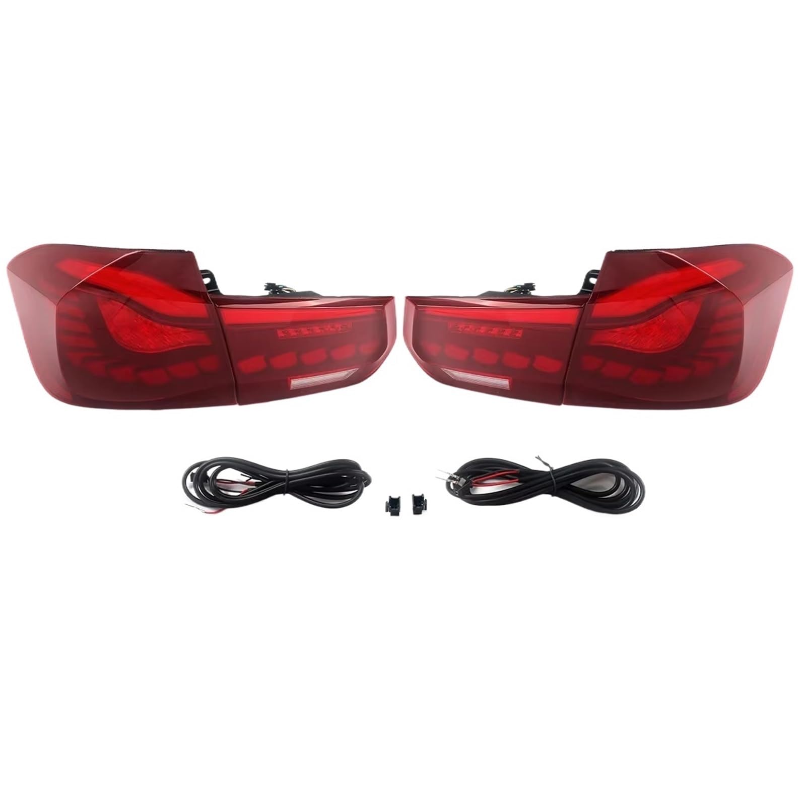 Piloto Trasero Después Para Serie 3 F30 F35 F80 (2012-2018) Con Intermitentes Y Función Diurna (DRL) Luces Traseras LED OLED Rojas