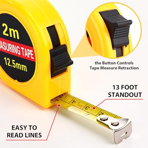 Cinta métrica retractil pequeña 2 m x 30 unidades miniatura 3