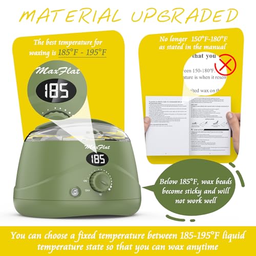 Maxflat MF-SX-NYGL Waxing Kit, Maxflat Digital Wax Pot Hard Wax Kit thumb #4