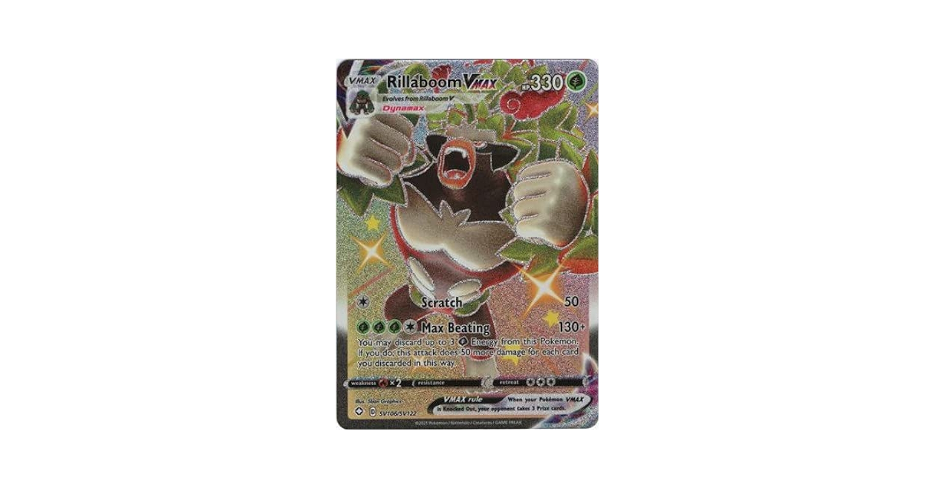 Amazon.com: Rillaboom VMAX - SV106/SV122 - Full Art