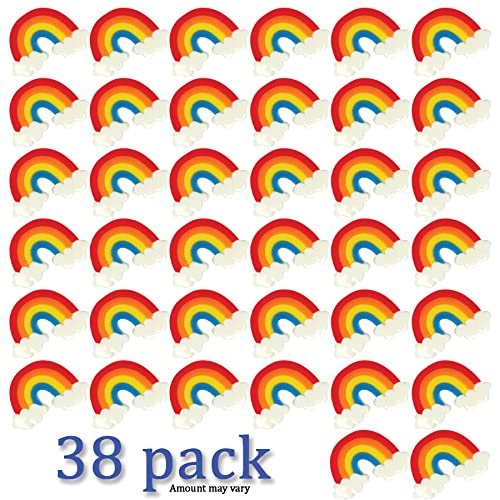 Rainbow Gummies - Bulk 38 Pk Individually Wrapped Gummy Candy - Rainbow Party Favors For Rainbow Birthday, Unicorn Party, Unicorn Birthday, Unicorn Baby Shower - Party Candy For Goodie Bag Filler #TOP3