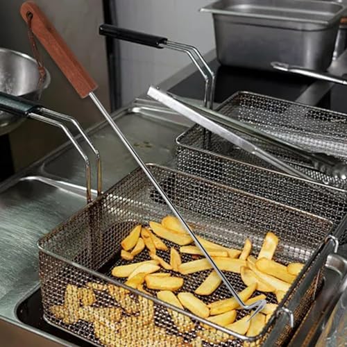 Sharplace Lebensmittelwender, Grillwender-Haken, Grillzubehör, Stabiler Fleischwender-Haken aus Edelstahl für Gemüse, BBQ-Grillwenden, 44 cm x 3.7 cm