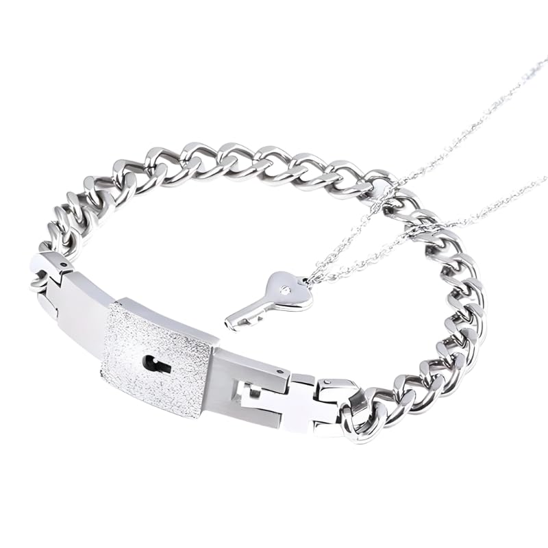 Bracelet à verrouillage en or jaune 14 carats et argent 925