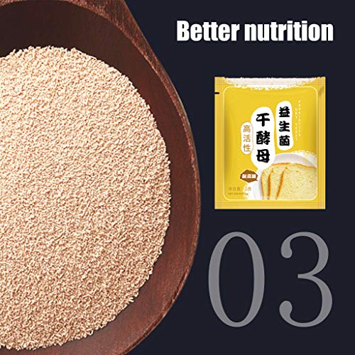 Vivianu 5g Brood Gist, Gist voor Brood Maken, Actieve Droge Hoge Glucose Tolerantie Bakbenodigdheden - Afbeelding 8