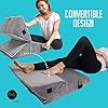 Bed-Wedge-Pillow-Adjustable-912-Inch-Folding-Memory-Foam-Incline-Cushion-System-for-Legs-and-Back-Support-Pillow-Acid-Reflux-Anti-Snoring-Heartburn-Reading--Machine-Washable