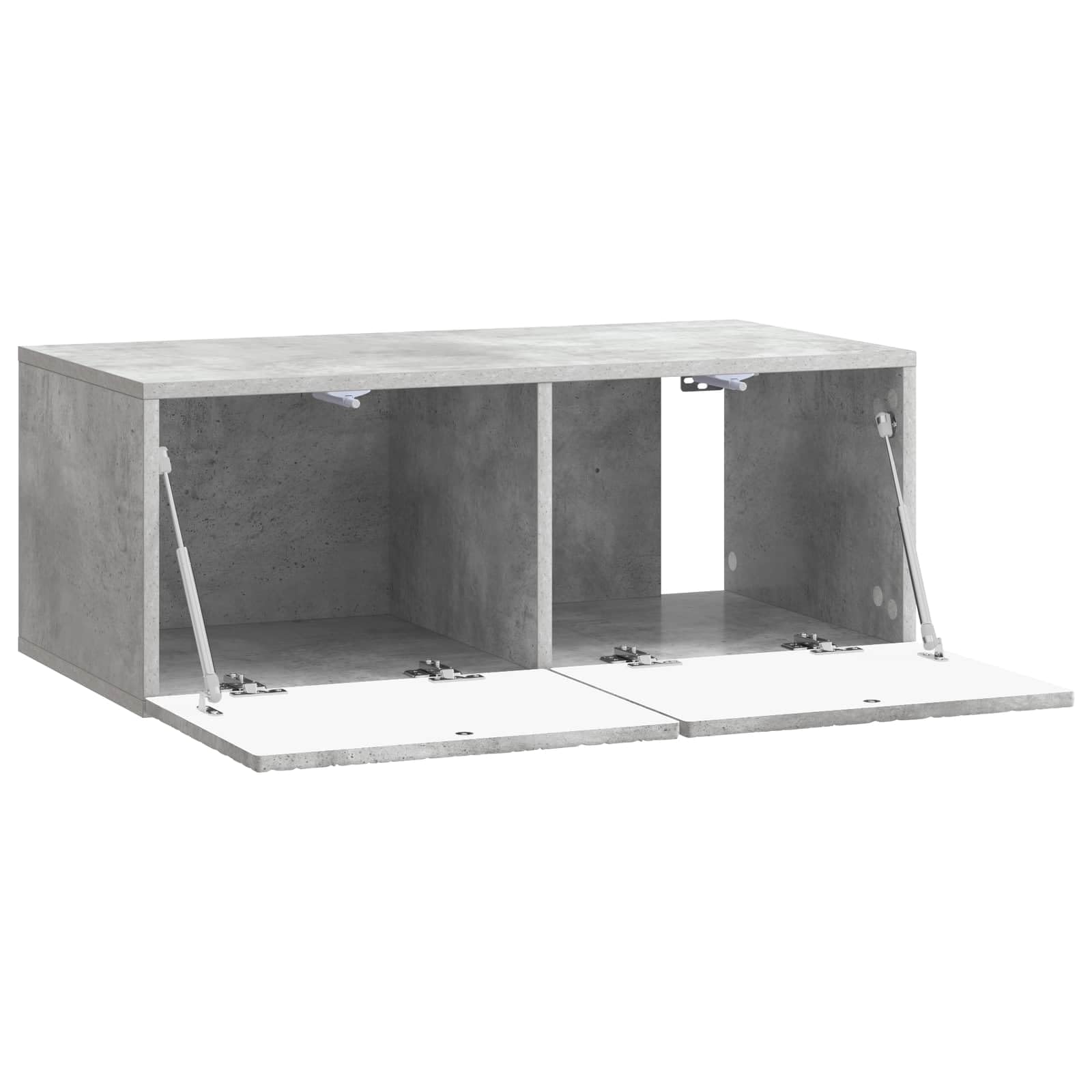 Mueble para TV montado en la pared, 78,5 x 41 x 30 cm, color gris hormigón