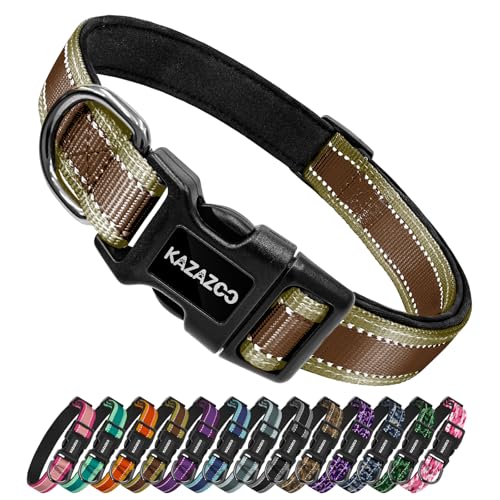 Collar reflectante para perros con acolchado suave tamaño M