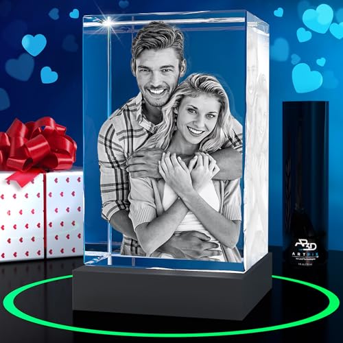 ArtPix 3D Crystal Photo, Christmas Personalized Gifts for Women, Wife,