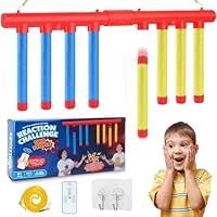 Fallende Stöcke Spiel, 2026 Reaktionstraining Spielzeug Mit Fernbedienung, Drop Stick Spiel, Reaktionstraining mit 3 Einstellbarer Geschwindigkeit, Catching Sticks Game, für Kinder und Erwachsene