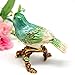 FLYuechun Ranan 3.58 * 2.8 * 2.2in Magpie and Painted Bunting Bird Decorative Box, Wedding Gift Box, Fashionable Enamel Decoration Figurine (Blue)