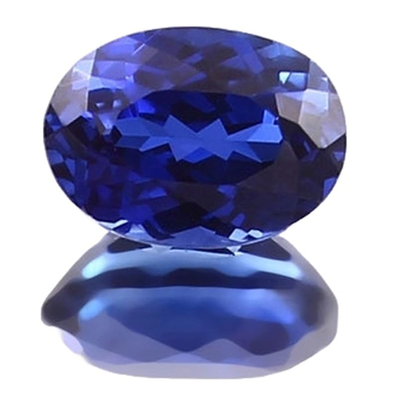 Saphir bleu naturel 7x5mm à monter soi-même pour un collier personnalisé