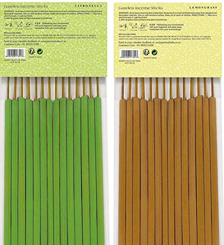 Image of LIELA - Garden and Outdoor Incense Sticks for Mosquito Repellent in Pure Citronella & Lemon Grass Fragrance ; (48)