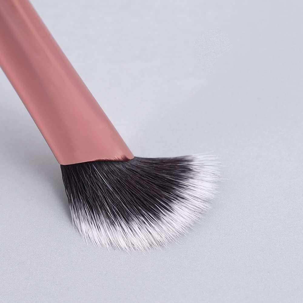 Pennello for Eyeliner a Naso a Falce Pennello for Trucco a Bordo di Coltello Pennello for Eyeliner Liquido Pennello for Eyeliner Liquido Sottile Testa Piatta ad Angolo Obliquo