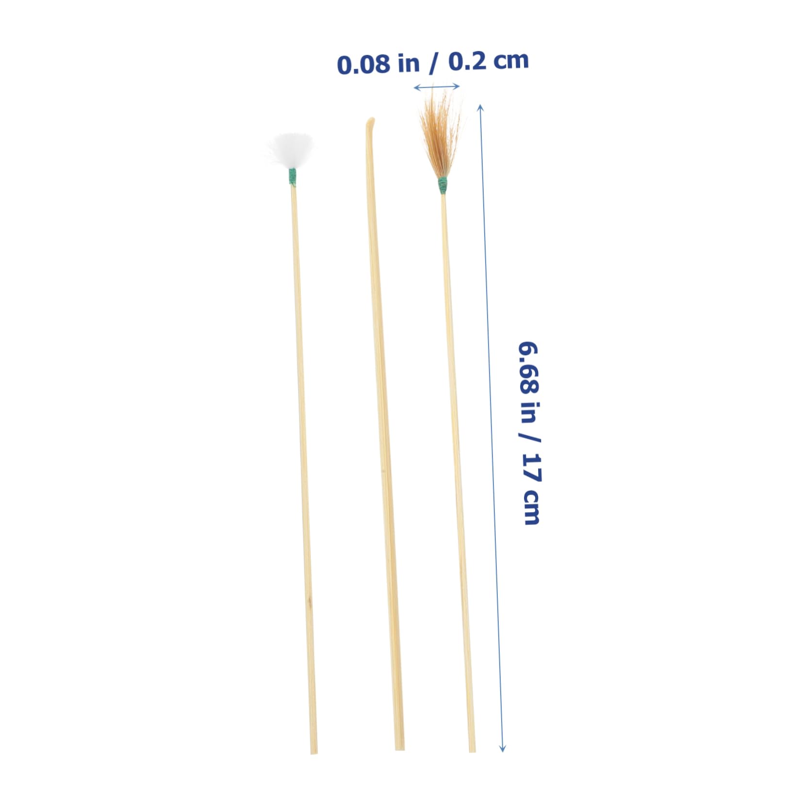 Ipetboom 5 Sets Household Ear Wax Cleaning Tools Bamboo Ear Spoon Set for Adults