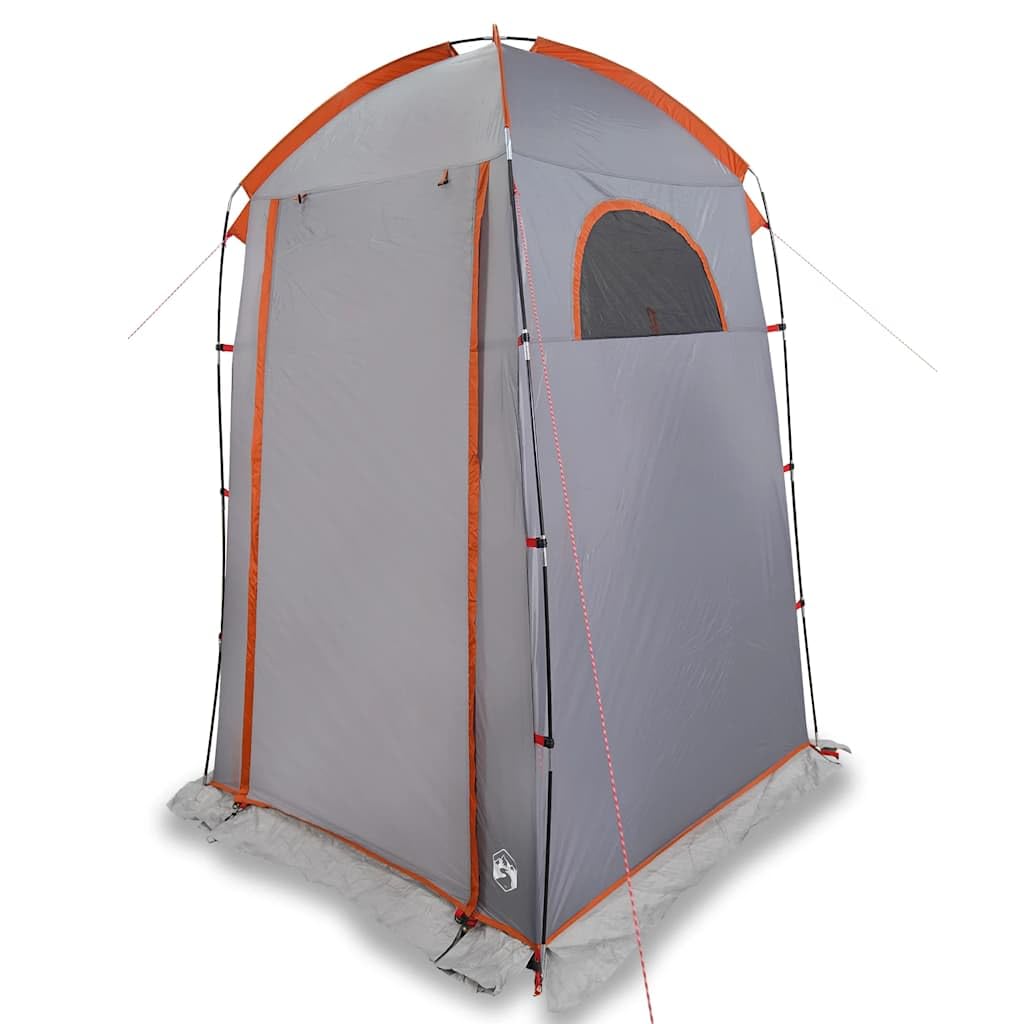 Outdoor Shower Tent for Camping Waterproof Portable Shower Tent Grey and Orange