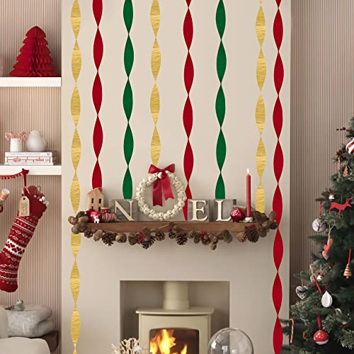 Crepe Paper Streamers Decors For Birthday Wedding Festival Ornament Graduation Colorful Candyland Party Backdrop, Rainbow Diy Supplies, Art Crafts （2 Pack Gold) #TOP5