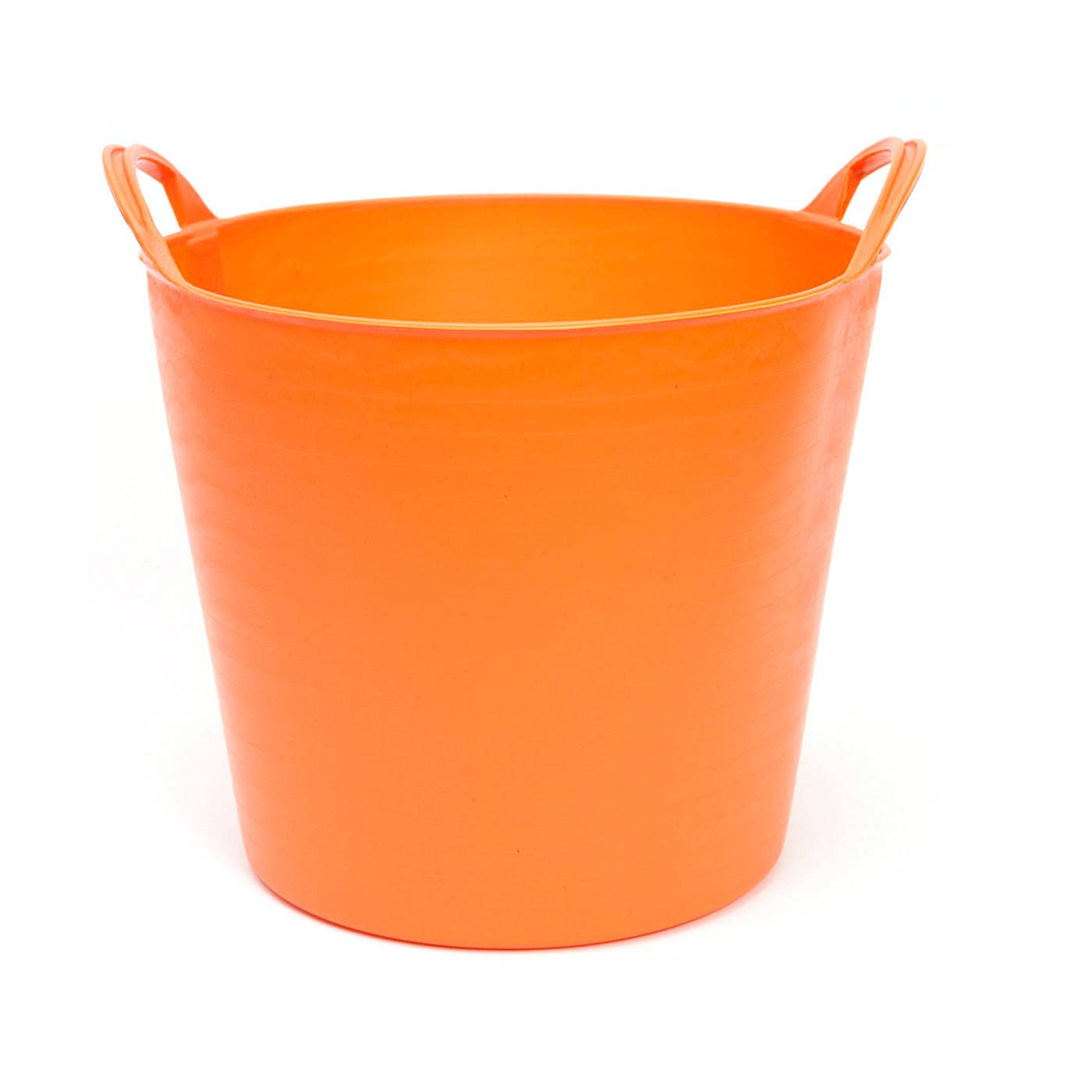 AC - Pack de 6 capazos Flexible con Asas - Capacidad de 26 litros - Fabricado en Plástico - Ideal para Trabajo de Vendimia y Agricultura - Ø 36 x 30,3 cm - 6 Unidades - Color Naranja