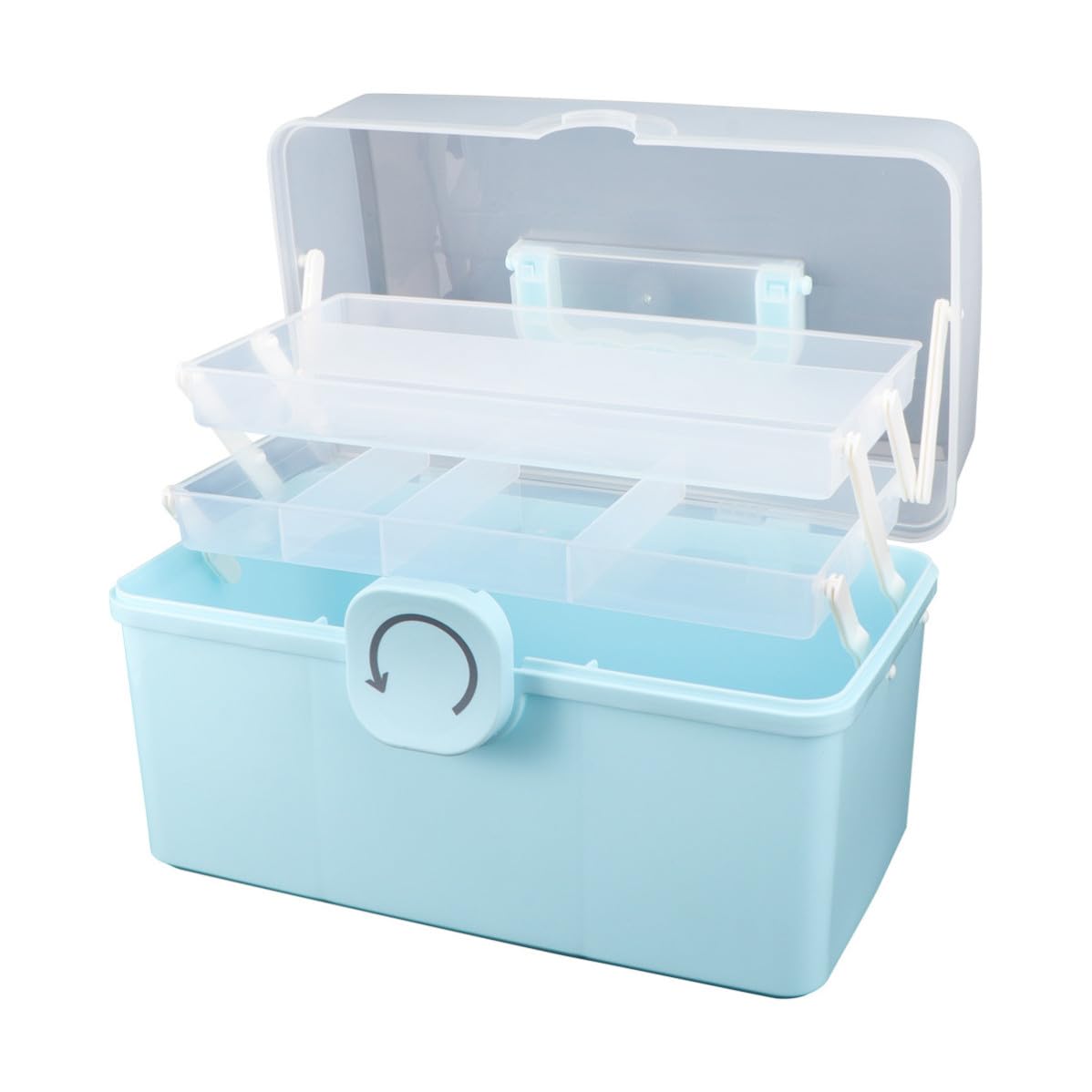 Boîte de médicaments grande capacité Healvian pour organiser l'armoire à pharmacie de la maison
