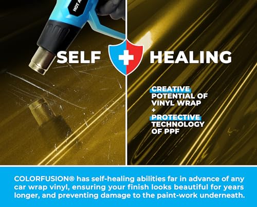 Image of ColorFusion PPF by VViViD, Gloss Midnight Sun Dry Apply PPF Vinyl Car Wrap Roll 1.3ft x 5ft