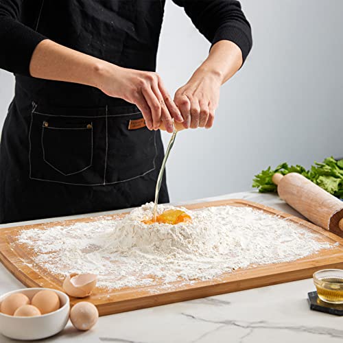 Oaksware 24 X 18 Inch Extra Large Bamboo Cutting Board, Kitchen Chopping Boards With Juice Groove For Meat, Cheese, Fruit & Vegetables- Alpine Bamboo Butcher Block Carving Board For Stove Top #TOP3