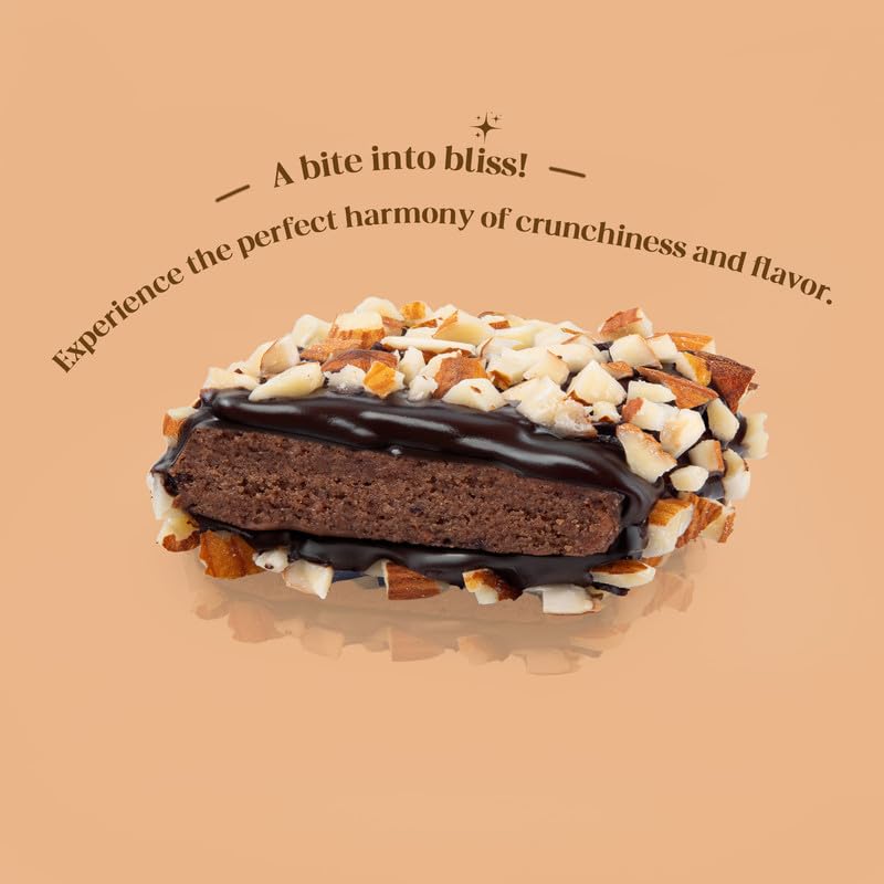 Image of Cacao Springs Premium Almond Brownie Brittle Gift Box, Premium Choco & Nut Delicacy Treats, Great for Snacking, Premium Gift Hamper, 3 Pieces in Each Box, 2 Boxes, 84gm
