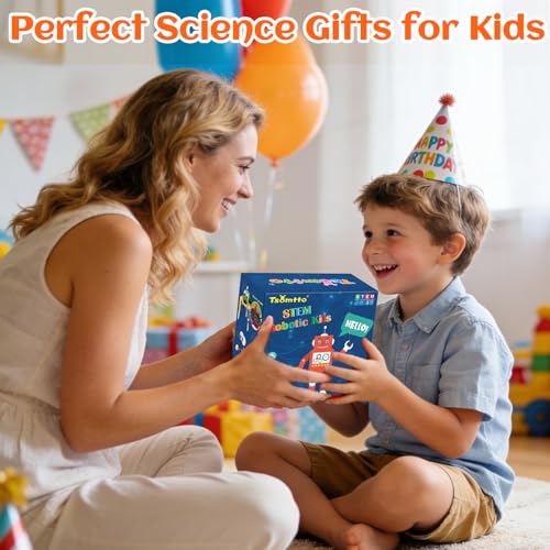 Image of STEM Robotics Kit Set Science Experiments Project Activities for Kids 6-8 8-12 Engineering Building Electronic Motor Robot Craft for 6 7 8 9 10 12 Year Old Boy Girl Toys Birthday