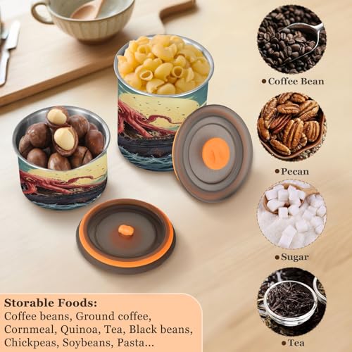 Envase hermético para café de acero inoxidable 500ml miniatura 5