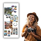 Anwicar Lavagna Magnetica - Bacheca magnetica 70x30 cm in acciaio - Ideale per magneti e appunti - Lavagna scrivibile con pennarelli a gesso - incl. kit di montaggio - Bianco