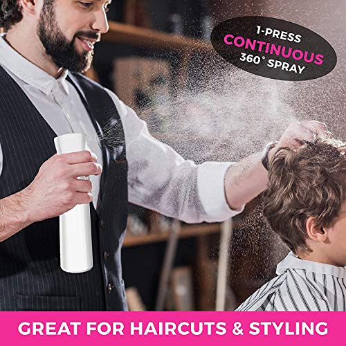 alpree Hair Spray Bottle Continuous Water Mister Bottle Empty Ultra Fine for Hair Styling, Pets, Plants, Cleaning, Misting & Skin Care, Salons, for Taming Hair in Morning, Curly Hair, Essential Oil