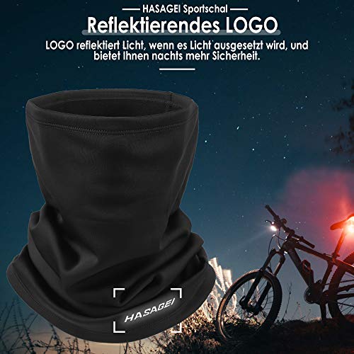 HASAGEI Loopschal Winddicht Multifunktionstuch Winter Fleece Neckwarmer Herren Loop Schal Damen Halstuch Warm Halten Sportschal Halswärmer für Skifahren Fahrrad Jogging - Image 5