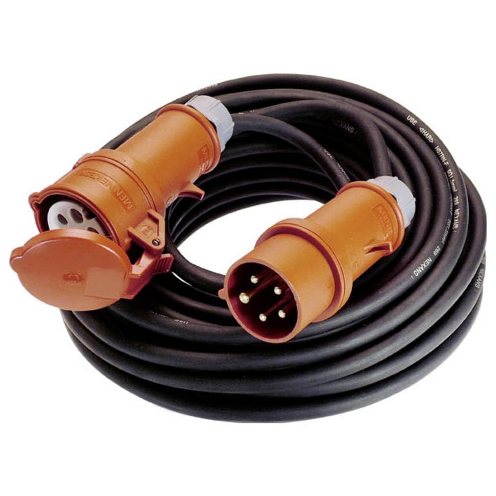 As-Schwabe 60367 Norme CEE Rallonge électrique 400V / 32A, 10m H07RN-F 5G2,5, Noir, IP44 Chantier (Import Allemagne)