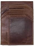  Samsonite, Portafoglio Uomo Piatto Tutto in Uno in Pelle Vintage, Linea OLEO SLG, Colore Marrone
