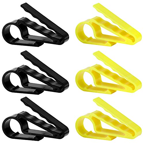 Fpxnb 6 Pack Cigar Clip Set, Cigar Holders In 2 Colors Cigar Minder For Golfers (Black X 3, Yellow X 3) #TOP9