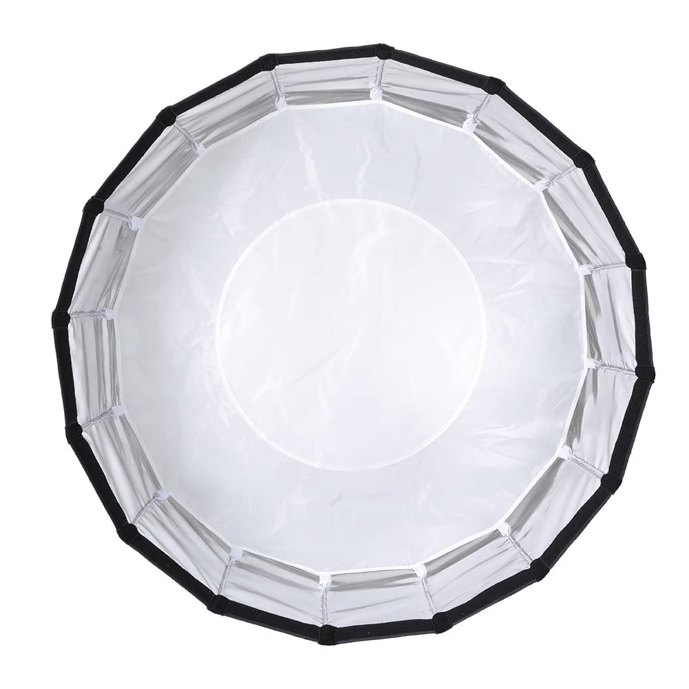 NiceFoto LED 90 cm / 35 inch Folding Deep Softbox voor Aputure 120D 120D II en andere Bowens Mount flitslicht LED Light met rooster draagtas voor portret bruiloft productfotografie