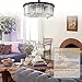 MEELIGHTING Crystal Chandeliers Modern Contemporary Ceiling Lights Fixtures Pendant Lighting Dining Room Living Room Chandelier D21.6 H7.1