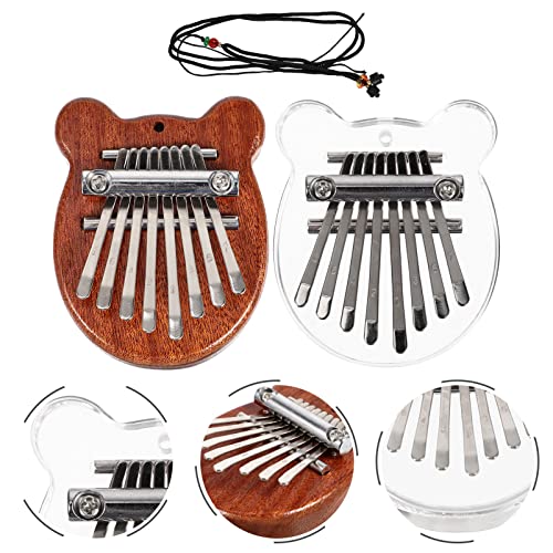 BIENKA 2pcs Kalimba Mini Pouce Piano 8 Touches Marimbas Portable en Bois Doigt Marimbas Piano Enfants Musique Jouets for… - Les Beatles, Paul McCartney, John Lennon, RIngo Starr, George Harrison BIENKA 2pcs Kalimba Mini Pouce Piano 8 Touches Marimbas Portable en Bois Doigt Marimbas Piano Enfants Musique Jouets for… – Image 3