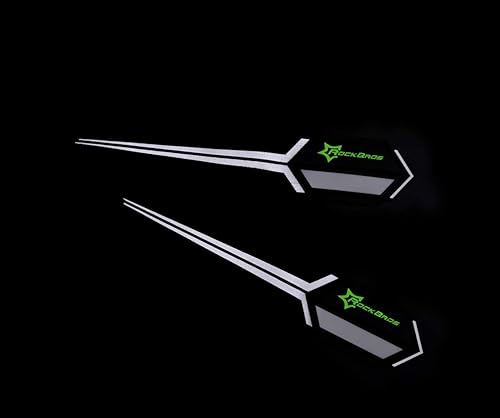 Miniatura 2 de ROCKBROS Correa de pantalones de bicicleta Pantalones de ciclismo Banda de puño Reflectante Muñequera para deportes al aire libre (2 piezas) Negro