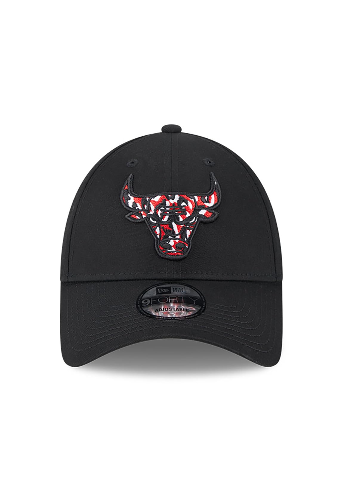 New Era 9Forty czapka z paskiem z tyłu - INFILL Chicago Bulls czarna
