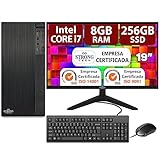 Strong Tech Computador Completo Intel Core i7 8GB SSD 256GB Monitor 19 LED Hdmi