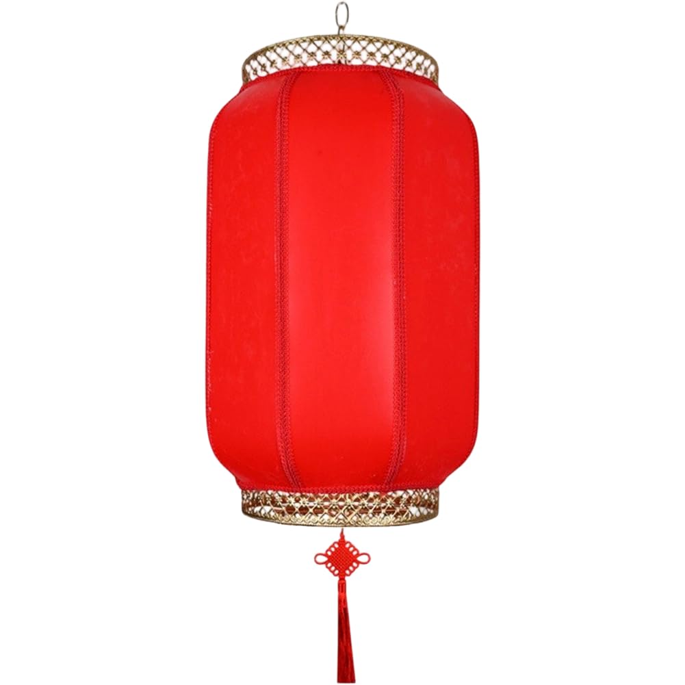Lanternes Chinoises Rouges au design traditionnel avec finitions suspendues