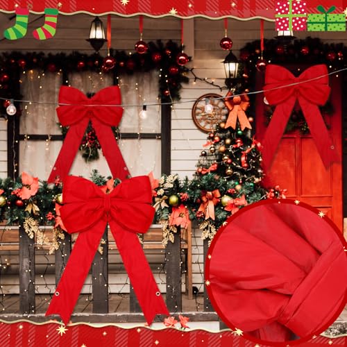 Lazo de Navidad grande Moucuny que mantiene la forma sin deformarse 6