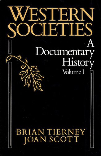 Western Societies: A Documentary History 0394326911 Book Cover
